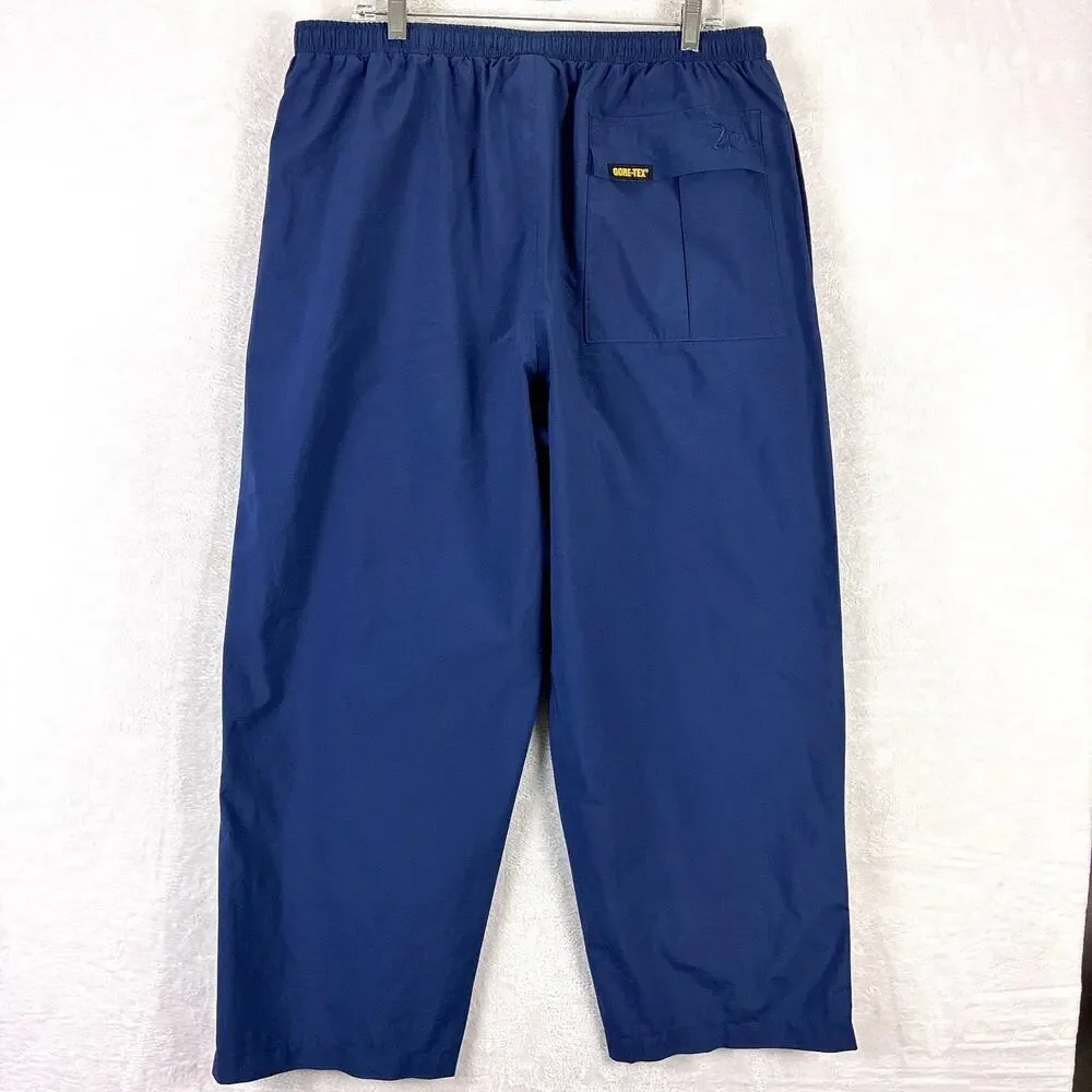 Zero Restriction Rain Pants Mens L Blue Gore-Tex Waterproof Preppy Outdoors USA